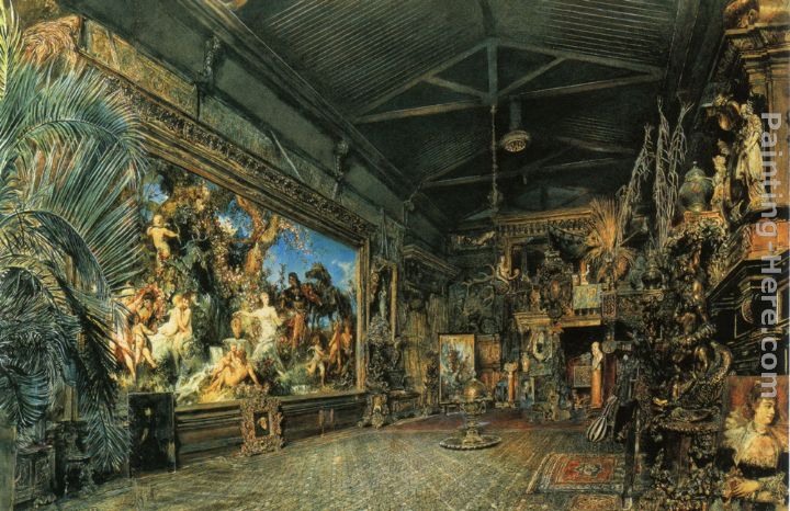 Das Atelier vor der Versteigerung painting - Rudolf Ritter von Alt Das Atelier vor der Versteigerung art painting